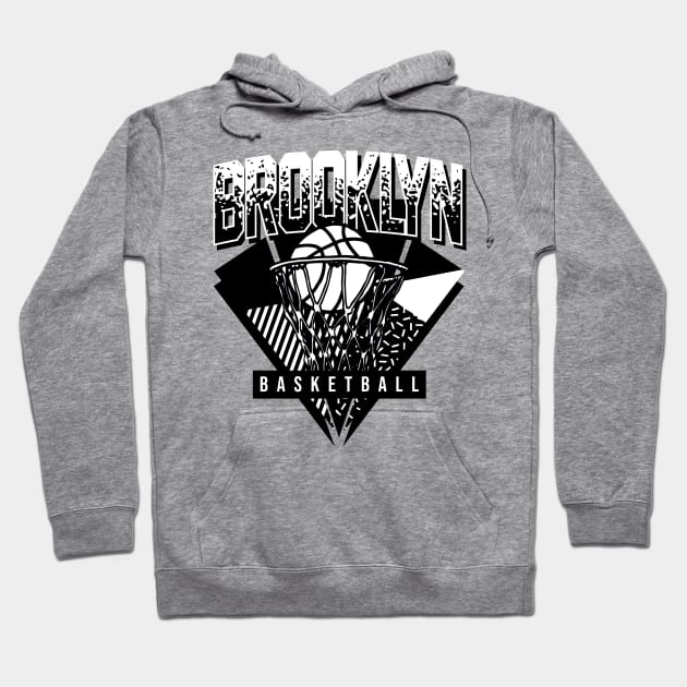 Brooklyn Basketball 90s Throwback Hoodie by funandgames